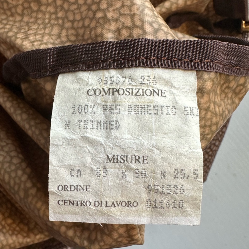 Borbonese Redwall Large Nylon Duffle Bag - Picture 9 of 9